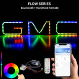 2007-2024 GMC Sierra Flow Series RGBW Multicolor LED BADGE EMBLEM LOGO