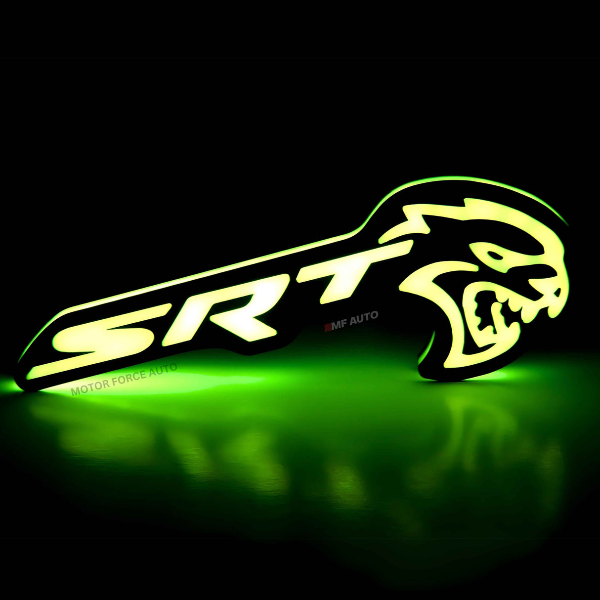 Flow Series SRT Hellcat RGBW LED Badge Emblem Logo / Dodge Charger / Challenger / Chrysler / JEEP