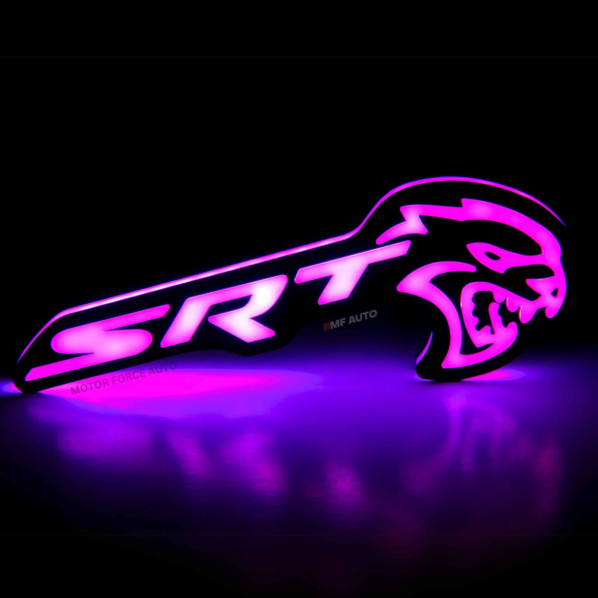 Flow Series SRT Hellcat RGBW LED Badge Emblem Logo / Dodge Charger / Challenger / Chrysler / JEEP