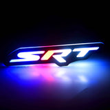 Flow Series SRT RGBW LED Badge Emblem Logo / Dodge Charger / Challenger / Chrysler / JEEP