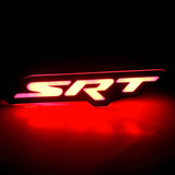 Flow Series SRT RGBW LED Badge Emblem Logo / Dodge Charger / Challenger / Chrysler / JEEP