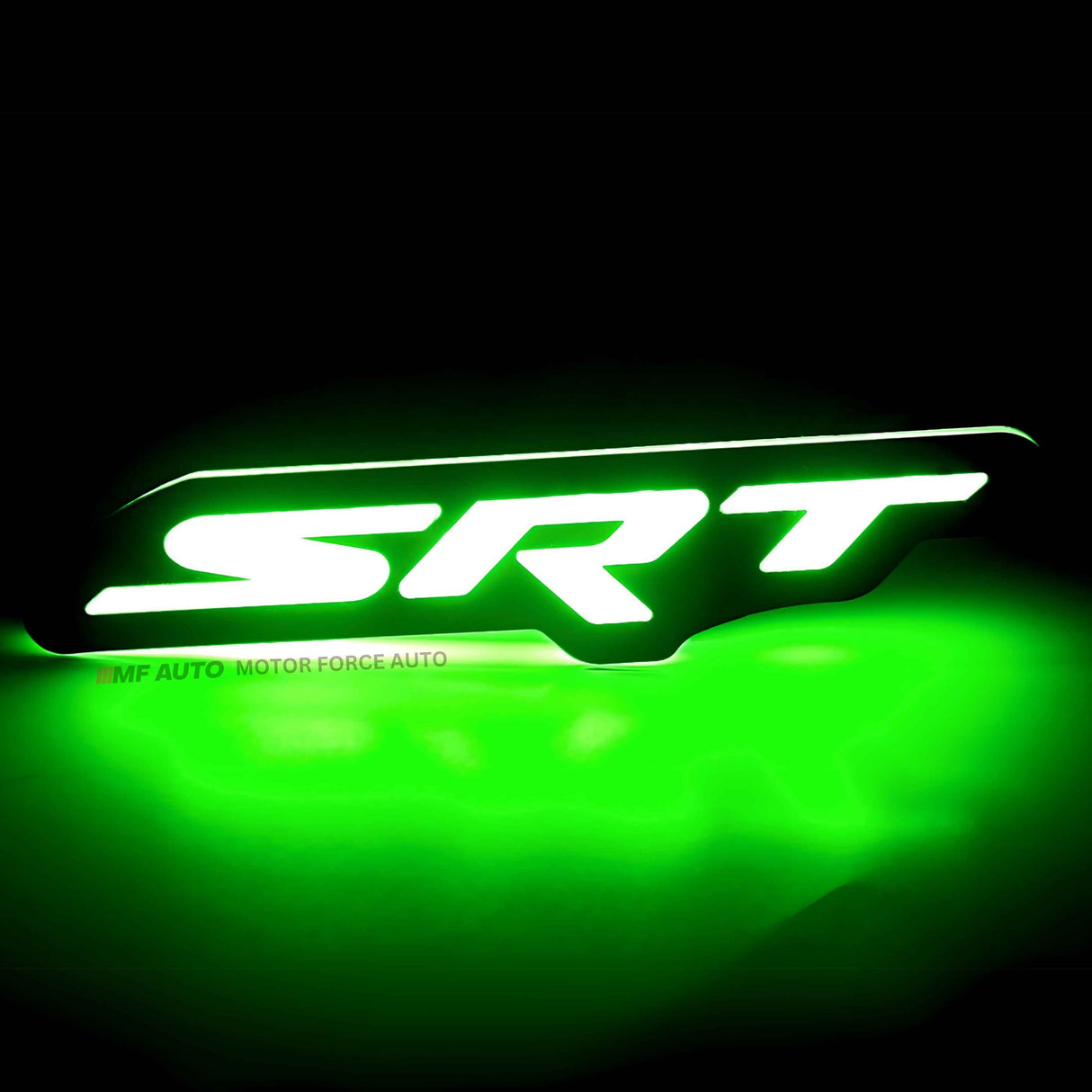 Flow Series SRT RGBW LED Badge Emblem Logo / Dodge Charger / Challenger / Chrysler / JEEP