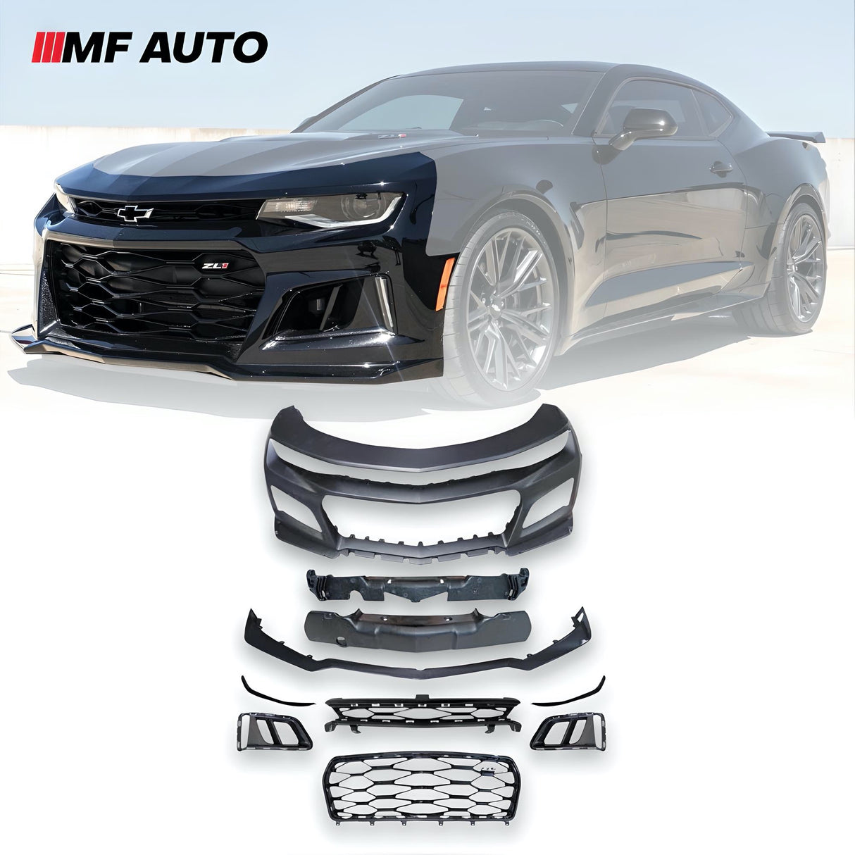 2019-2023 Chevrolet Camaro / ZL1 Style Front Bumper Kit for LT/LS/SS models