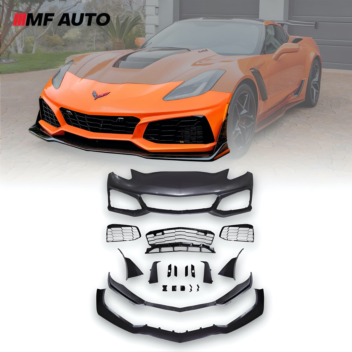 2014-2019 Chevrolet Corvette / ZR1 Style Front Bumper