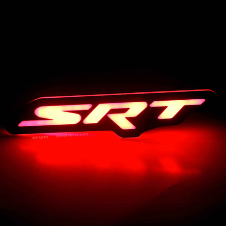 Easy installation for the Flow Series RGBW LED SRT Emblem, seamlessly fitting onto OEM grilles.