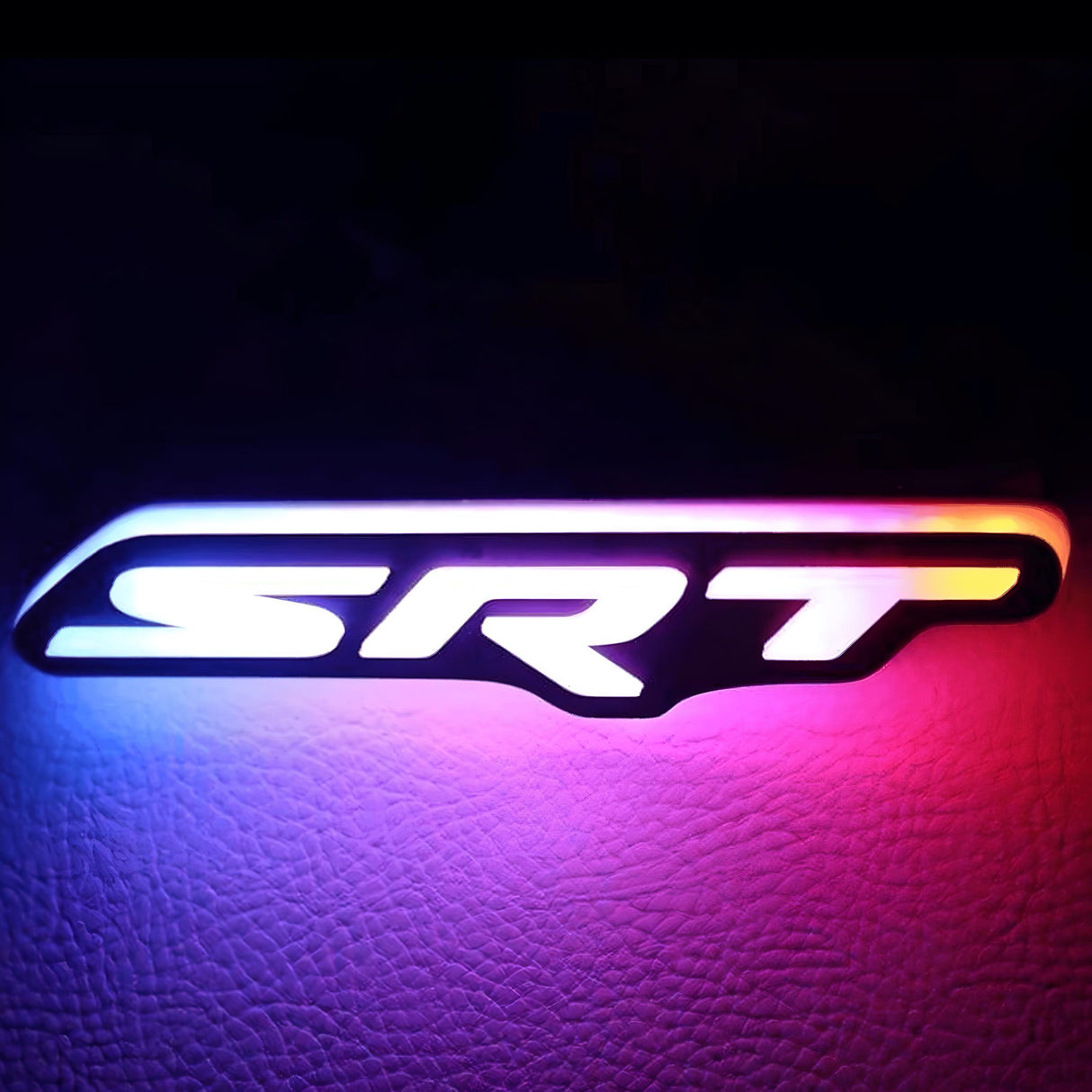 Multicolor SRT Style RGB LED Emblem Grille Badge / Dodge Charger / Challenger /  Chrysler 300 / JEEP